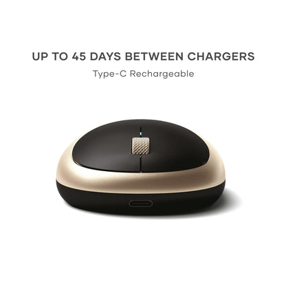 Satechi M1 Wireless Bluetooth Mouse, USB-C Rechargeable, Compact & Portable, for MacBook Air/Pro M4, iPad Air/Pro M4/M3, iPad mini, Mac mini, iMac & Windows - Space Gray