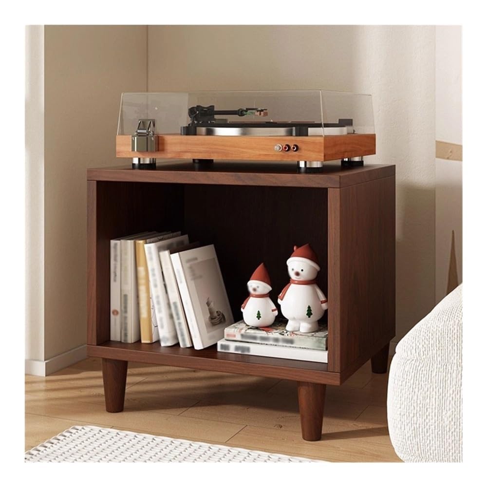 YGwnjqr Cd Rack Vinyl Record Display Cabinet Wooden Storage Shelf for Home Office,