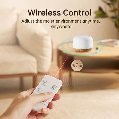 Yogin 500ml Essential Oil Diffuser with Remote Control,Timer & Auto-Off Safety, Smart Ultrasonic Aromatherapy Diffuser