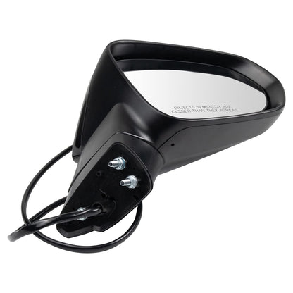 TRQ Passenger Side Power Folding Heated Mirror Smooth Black Paint to Match Compatible with 2018-2021 Lexus NX300h LX1321166