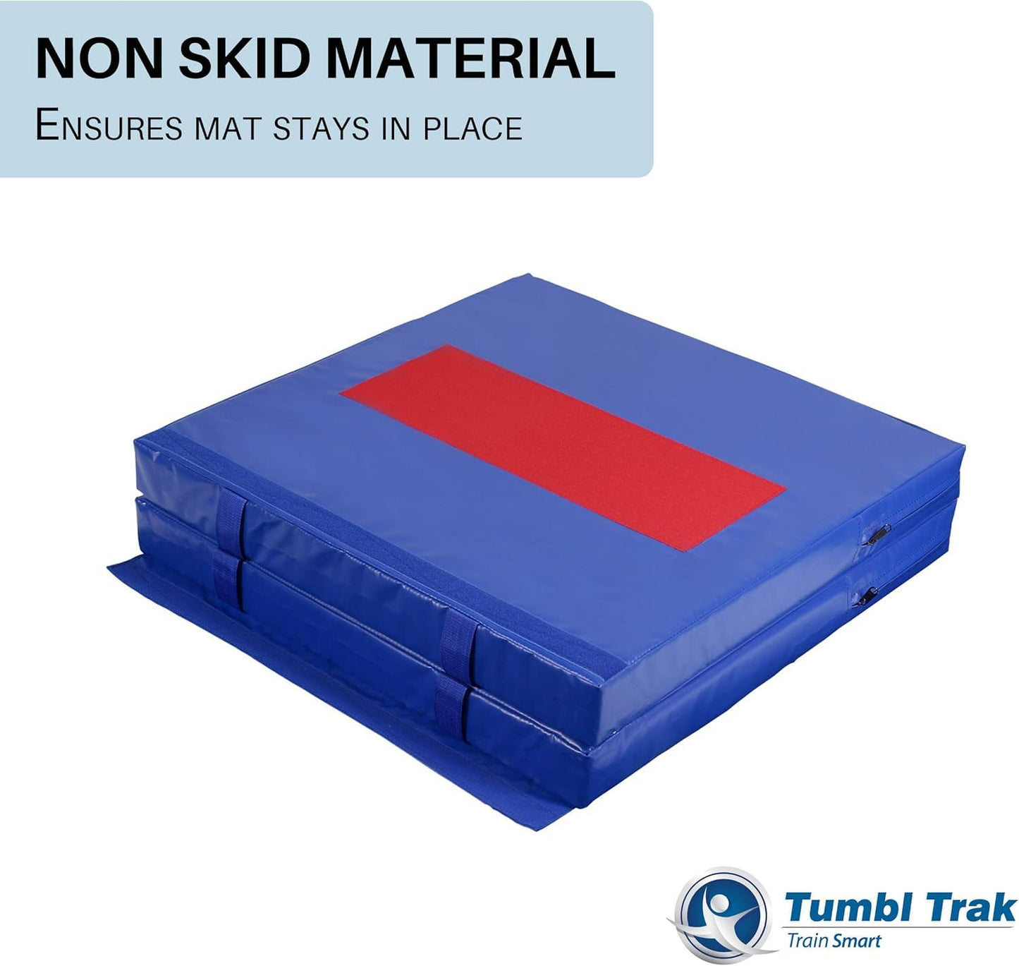 Tumbl Trak Junior Practice Mat, 3'x6'x4", Crash Mat for Gymnastics and Cheer, Landmat for Gymnastics Training, Royal Blue