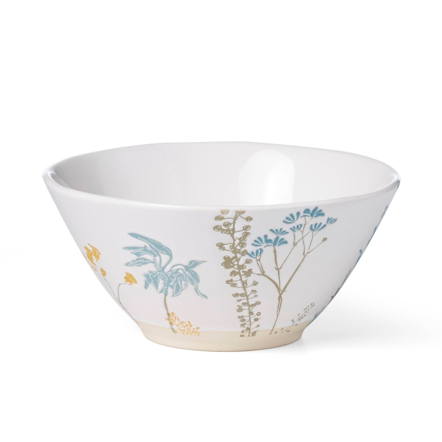 Lenox Dinnerware Sets, Wildflowers 16-Piece Dinnerware Set, Service For 4, Stoneware Material, Dishwasher Safe, Microwave Safe, Bowls, Plates And Bowls, Dinner Dishes, Includes Mugs (White, 16 Piece)