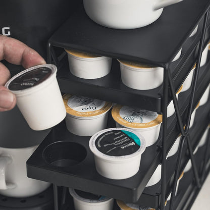 MEAERTON 3 Tier Coffee Pod Holder for KCup Organizer Save Space Countertop Kitchen(30 Pods )
