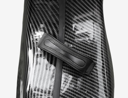 4/4 Full Size Cello Case Hard Mixed Carbon Fiber Strong & Ultralight Cello Box ca. 4.0 kg with Strong Handle & 2 Bow Holders & Back Straps & Wheels (Black)