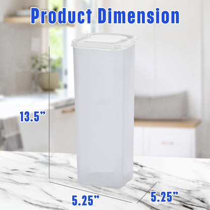 Buddeez Bread Buddy Airtight Bread Storage Container- Slice by Slice Dispensing Design - Perfect Pantry Organizer - White Lid Pack of 2
