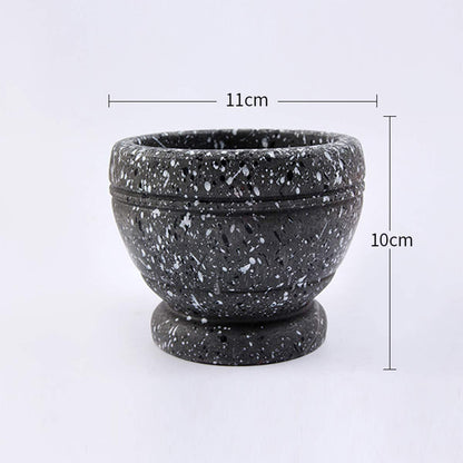Leoyee Garlic Press, Mortar and Pestle, Easy to Clean Mini Garlic Grinding Tool Kitchen Tool Food, Squeezer Garlic Press