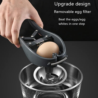 WangCai Stainless Steel Egg Separator Tool – Yolk and White Separator for Fresh Eggs, Baking, Cooking – Easy-to-Use Kitchen Gadget