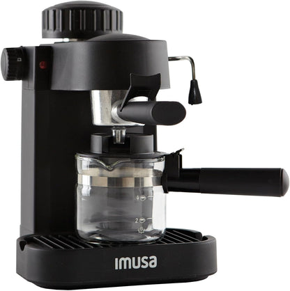 IMUSA USA GAU-18202 4 Cup Espresso/Cappuccino Maker, 120 Volts, Black