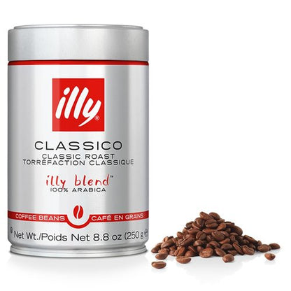 Illy Classico Whole Bean Coffee - Medium Roast With Caramel & Jasmine Notes | 100% Arabica, 8.8 Oz