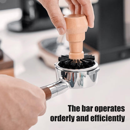 Portafilter Brush, Professional Barista Tool for Cleaning Coffee Basket (51/54mm)
