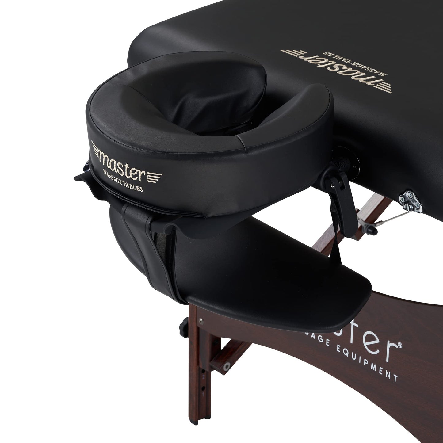 Master Massage 30" Roma Therma Top Heated Portable Massage Table, Wide Salon Spa Beauty Facial Bed with Adjustable Heating System, Face Pillow, and Carrying Bag (Black)