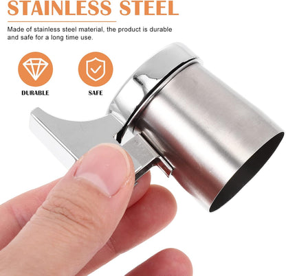 Hemoton 2pcs Beep Replacement Mouth Whistling Kettle Parts, Stainless Steel Whistle Kettle Spout Chain Cleaner