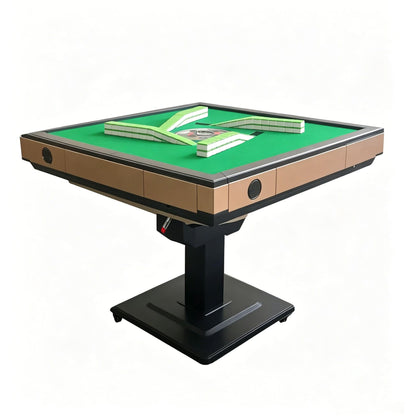 HUANGZHE Auto Foldable Mahjong Table for Chinese//Taiwanese Rules - Ultra Thin Electric Shuffling Machine 42mm Mahjong Tiles Without Numerals &Mahjong Storage Bag (Easy Assembly)