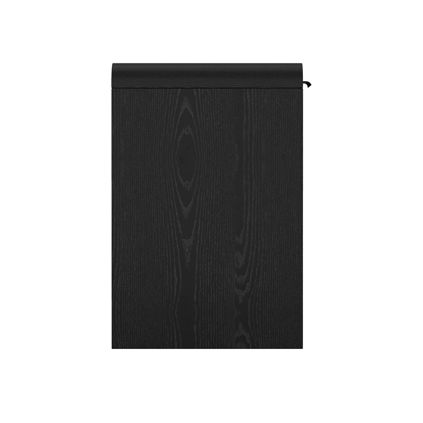 Manhattan Comfort Grace 54" Modern Office Desk with 2 Drawers, Wood Table with Metal Recessed Handles for Work from Home, Study, Craft, Stylish Executive Desk, Black