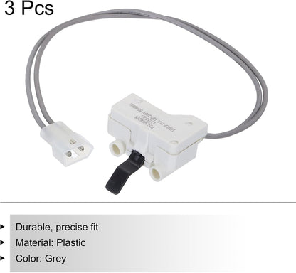 MECCANIXITY 3406108 Dryer Door Switch Replacement, Pack of 3, Part AP6008562, PS346705, PS11741702