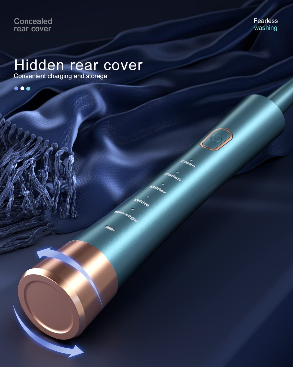 Sonic Electric Toothbrush for Adults, USB Rechargeable Sonic Toothbrush with 8 Brush Heads, Smart Timer, 5 Modes, 2-Hour Fast Charge Last 30 Days, Pink