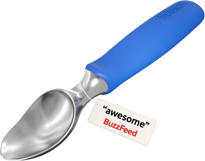 Frozen SUMO Stainless Steel Ice Cream Scoop With Ergonomic Handle - Sturdy, Dishwasher-Safe Scooper For Effortless