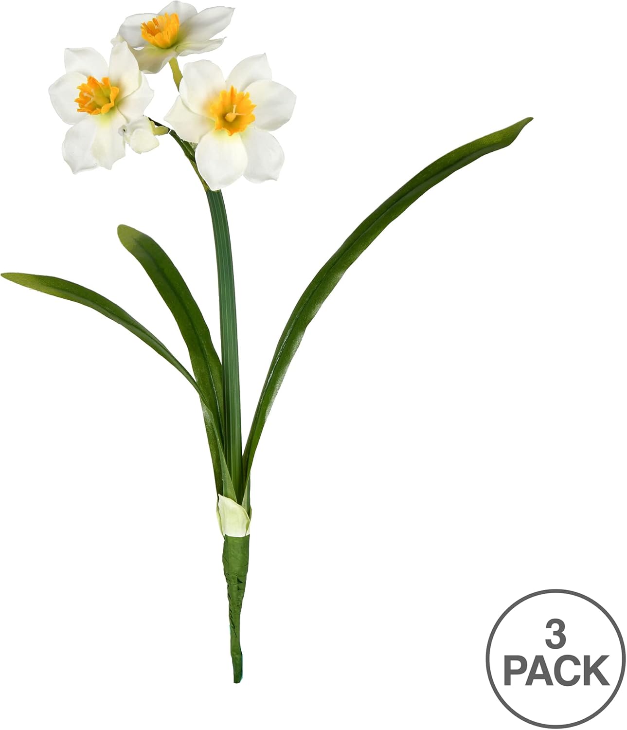 Vickerman 13’’ Artificial Cream Narcissus Spray, Includes 3 Sprays per Pack