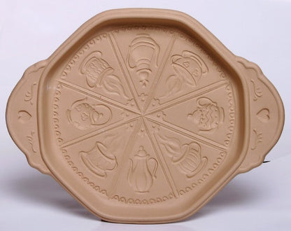 Brown Bag Design Tea Time Shortbread Cookie Pan, 11-3/4-Inch by 9-1/4-Inch