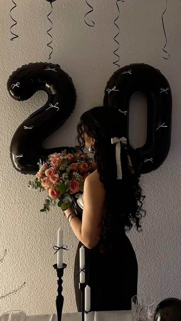 Skiennix 30 Inch Balloon Number - Black Foil 30th Birthday Decoration for Him/Her | Perfect for Celebrations