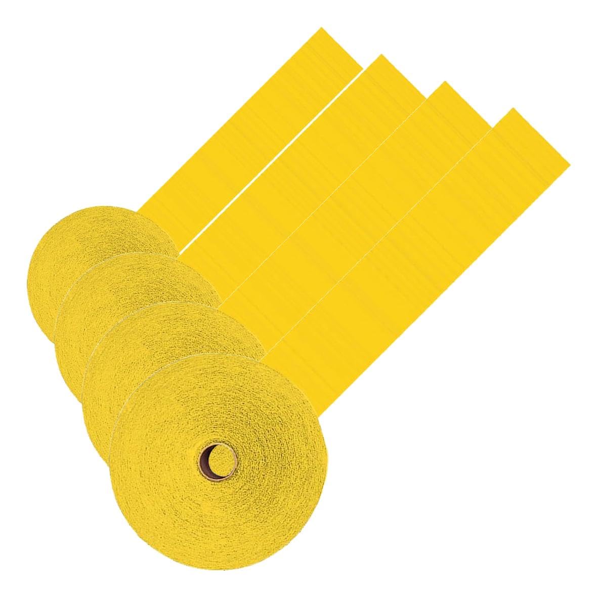 Vibrant Jumbo Sunshine Yellow Crepe Roll - 500 Feet (1 Piece) - Premium Quality, Perfect for Events & Parties (Pack of 4)