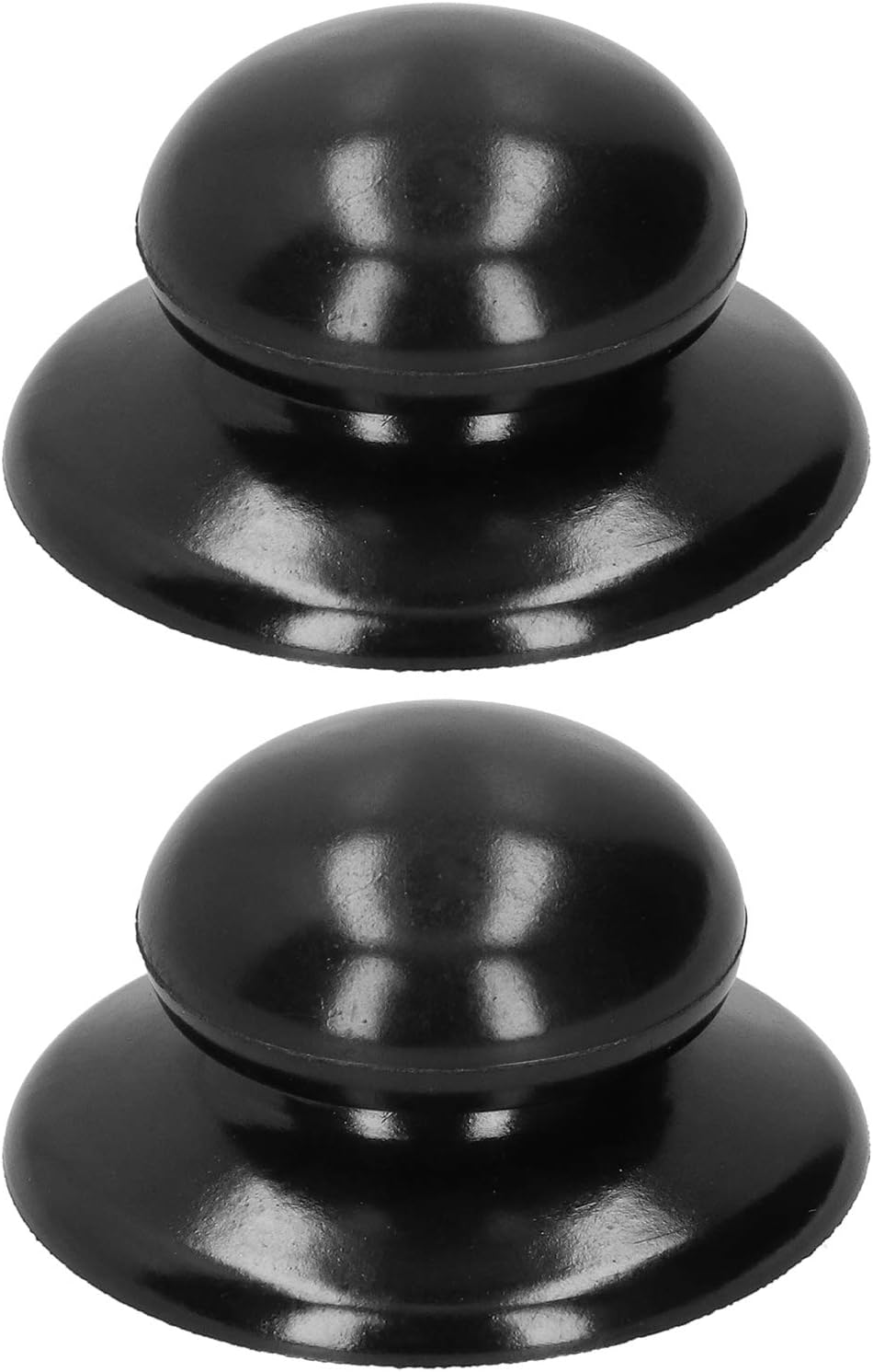 Pot Lid Knob Vent Replacement Handles for Universal Electric Frying Pan, Glass Handle Stock, Stainless Steel 2Pc
