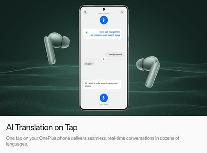 OnePlus Buds 4, Bluetooth Wireless Earbuds, Storm Gray, E513A, in-Ear Headphones with Active Noise Cancellation