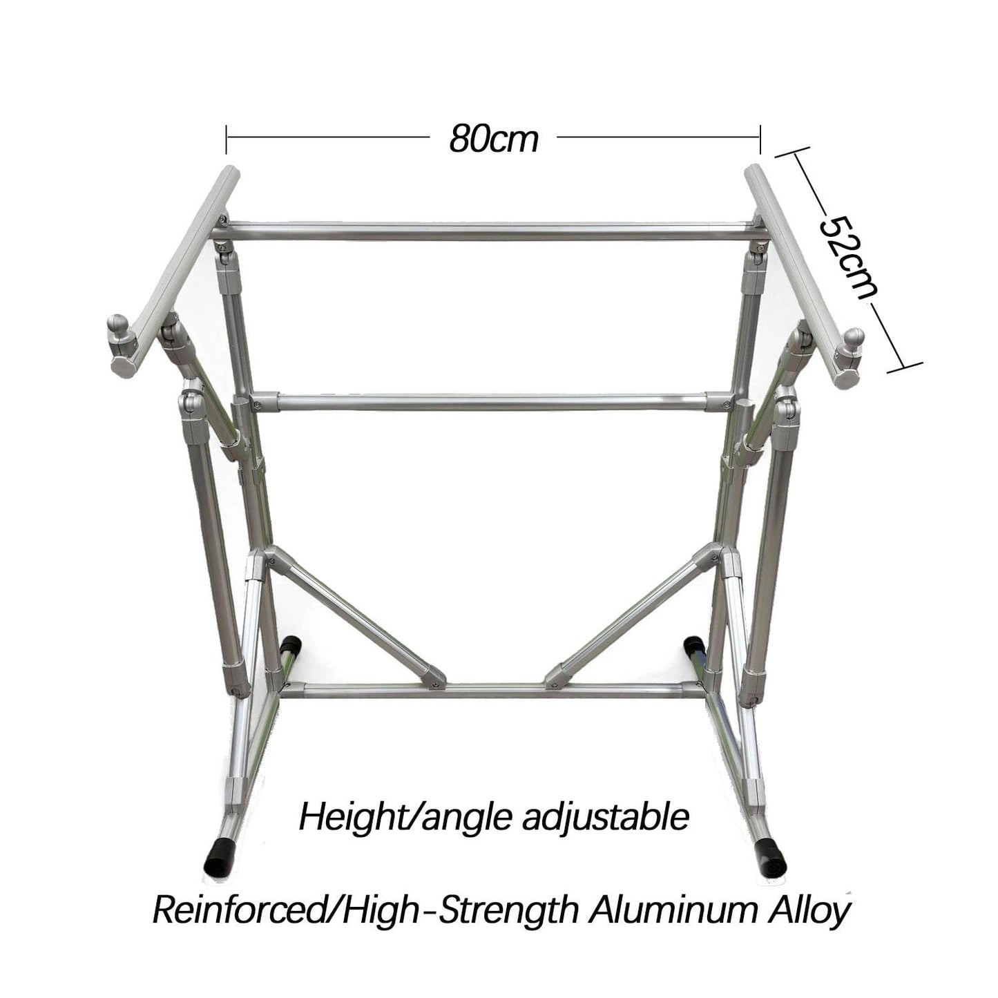 Floor-Standing Cross-Stitch Stand, Aluminum Alloy Embroidery Hoop Stand, Adjustable Embroidery Frame Bracket, Portable(Purple,Wide 31.5in)