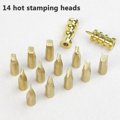 Effective Results,Digital Craft Tool/Skiving Machine/Electric Leather Edge Creaser with 14 Heads for Sealing and Grooving When Creating Fine Hide Material Items(Two)