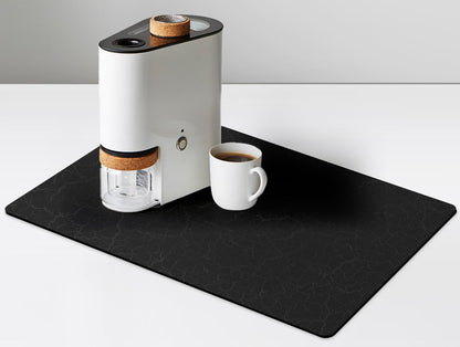 Coffee Maker Mat for Countertops, Rubber Backed Mat 19"x12" for Coffee Pots, Kitchen Counter Accessories