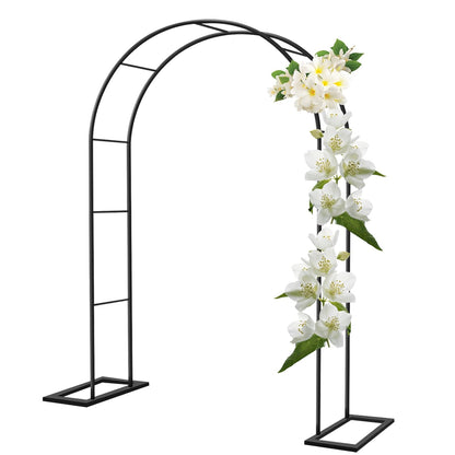 Metal Garden Arch Wedding Pergola Trellis for Climbing Plants Ideal for Roses & Bridal Party Backdrop Stand Flower Arch Arbor for Events (Size: 180x220x40CM/5.9x7.2x1.3ft)