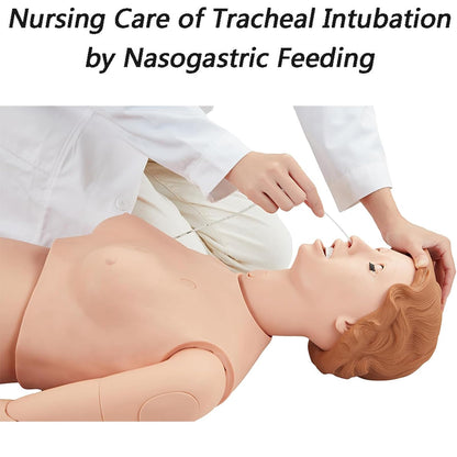 Nursing Skills Training Manikin Medical Mannequin for Training, Medical Mannequin for Training for Clinical Skills Training and Patient Care Teaching Education Pratice (Male)(Female)