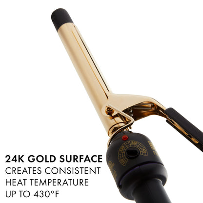 HOT TOOLS (2018 MODEL) Pro Artist 24K Gold Curling Iron | Long Lasting, Defined Curls (1-1/4 in)
