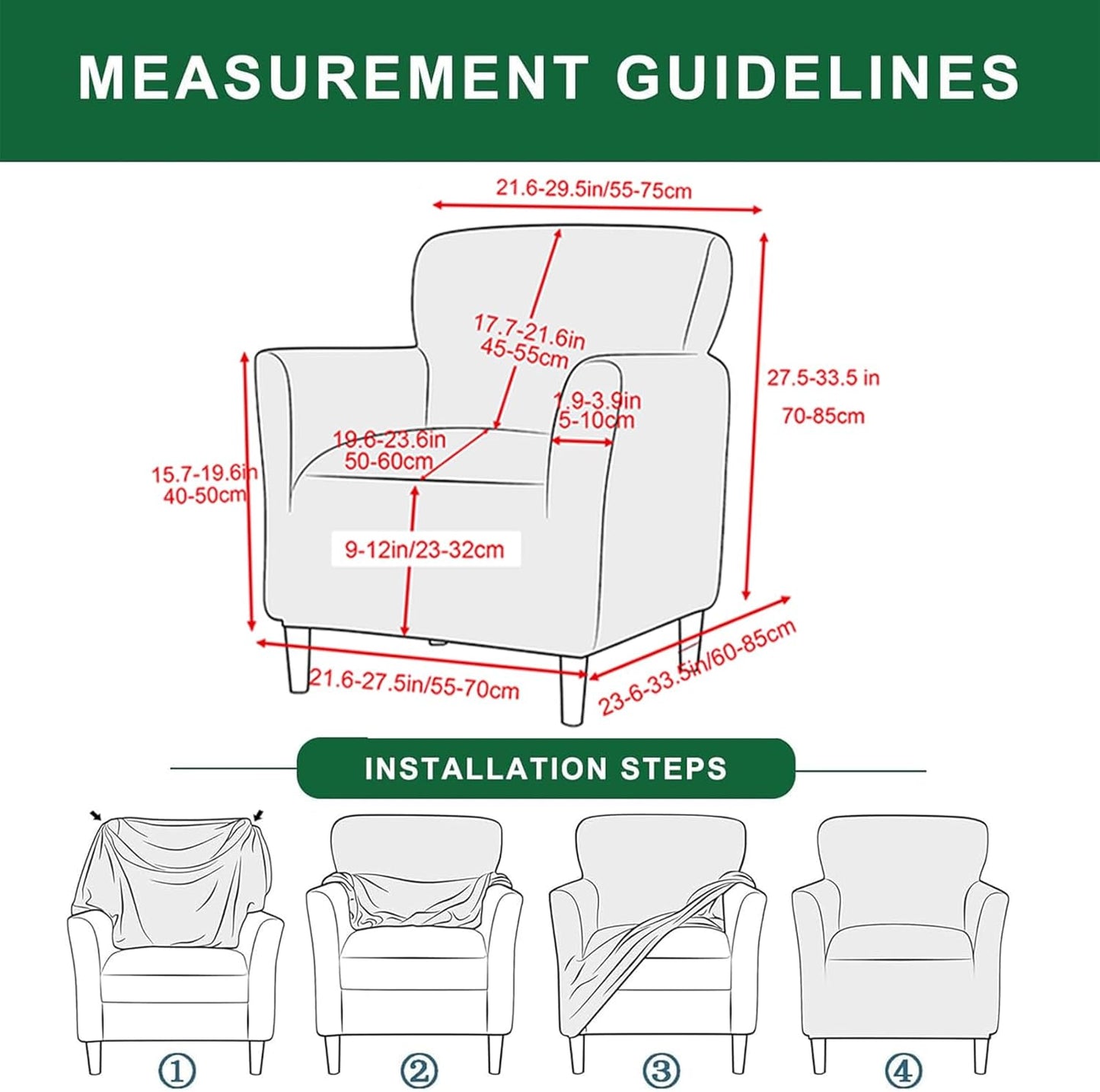 1 Grey,1PC) Stretch Chair Covers with Arms Piece Accent Chair Cover Banquet Armchair Slipcover Ice Patterned Jacquard