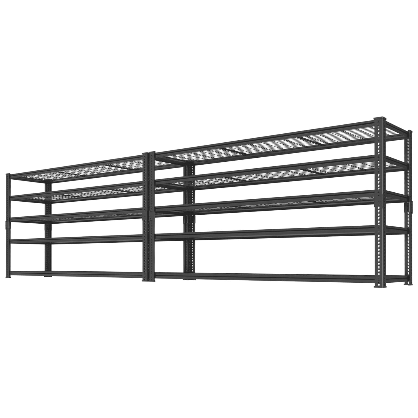 Storage Shelves Heavy Duty, 2 PCS 60" L x 24" W x 78" H Garage Wire Shelving Unit Loads 3300LBS, 5-tier Adjustable Metal Industrial Utility Shelf Rack for Kitchen, Laundry Room, Warehouse, Basement