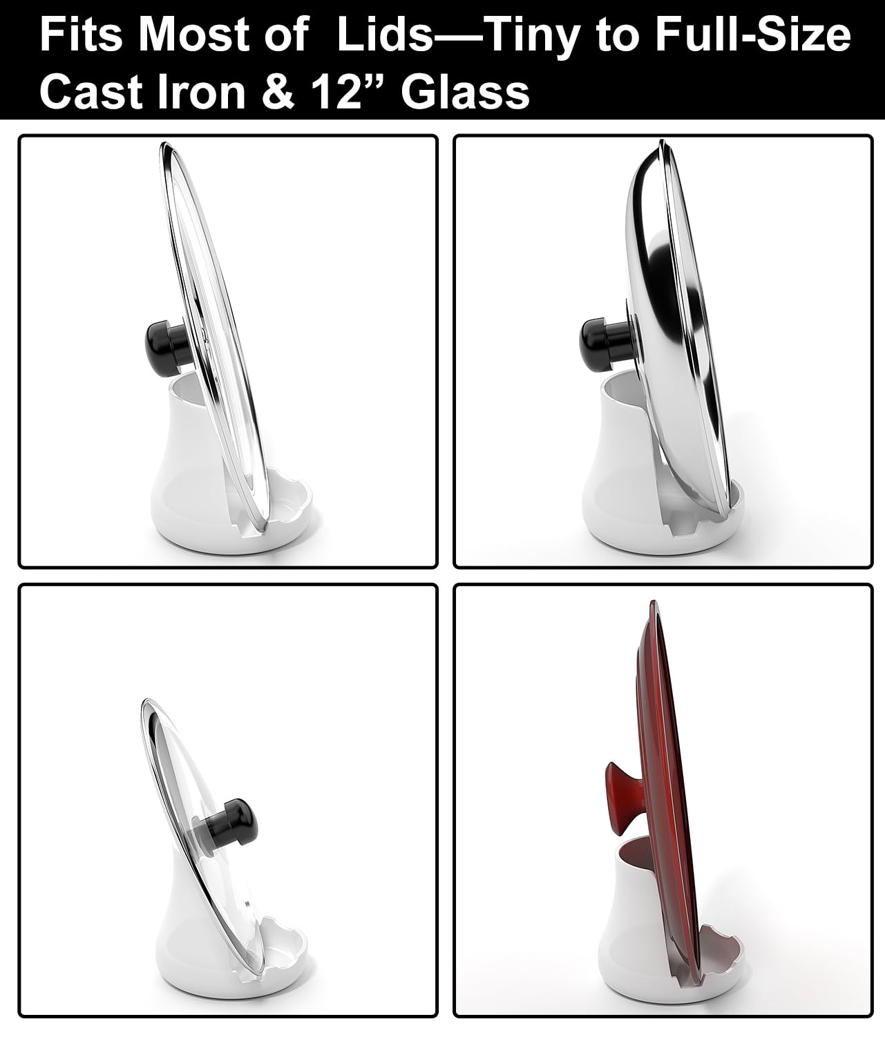 ‌Upright Ceramic Spoon Rest, Matte White Kitchen Cooking Spoon Holder, Stove Top Spoon Rest, 7.1×5.3 inches‌