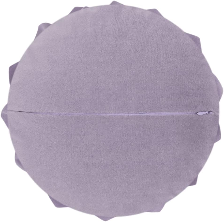 OiseauVoler 3D 12 Inch Decorative Flower Throw Pillows with Insert Included Accent Round Pillow Handmade Cushion