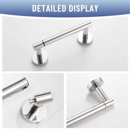 BVL Toilet Paper Holder Polished Chrome Wall Mount Stainless Steel 304 Large Mega Roll