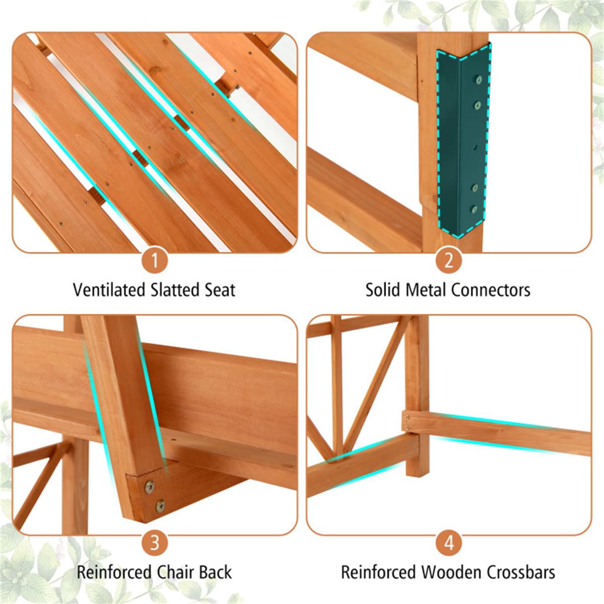 39"X15.5" Heavy Duty Garden Arbor Bench for Porch, Backyard, Outdoor Patio Bench Seat, Outdoor Arbor Benches with Seat, Porch Benches Climbing Plant Support Bench Garden Furniture, Easy to Assemble