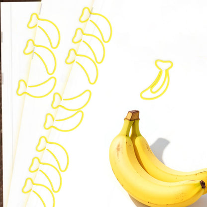Haowuliao 60 Yellow Banana Paper Clips Bookmarks, Gift for Banana Lovers, Fruit Shop Owners