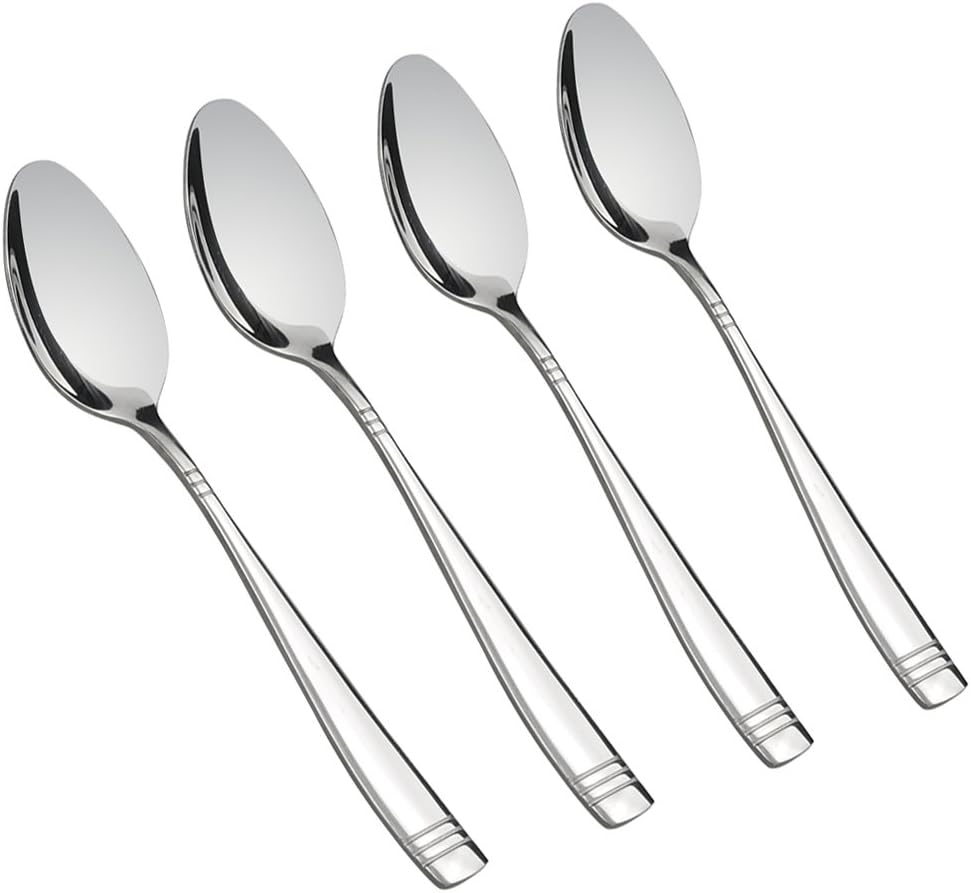 Stainless Steel Dessert Spoon, 6.5-Inch, Set of 12