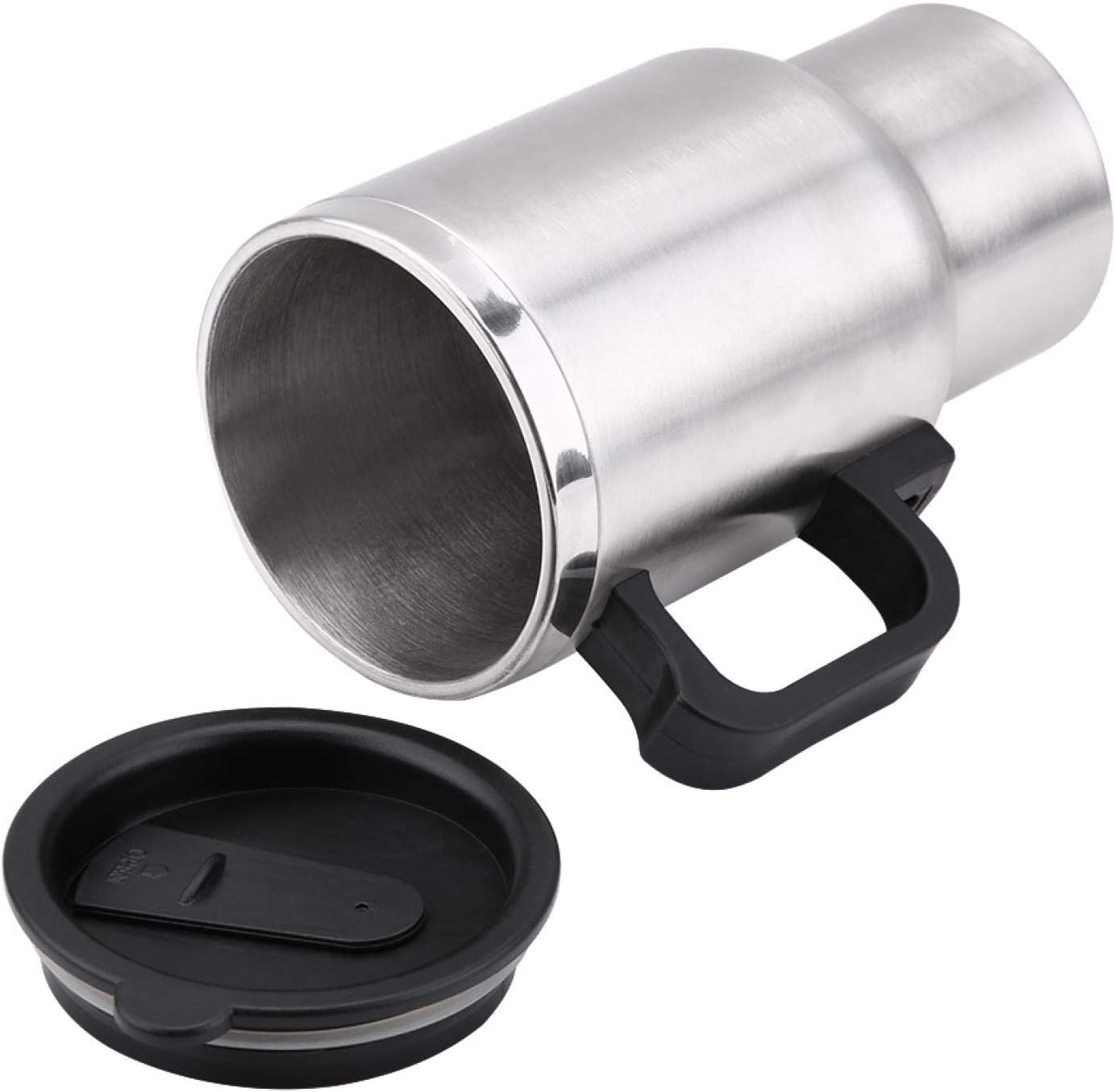 Gorgeri 12V Car Kettle, 450ml Electric In-Car Stainless Steel Heating Cup for Coffee Tea