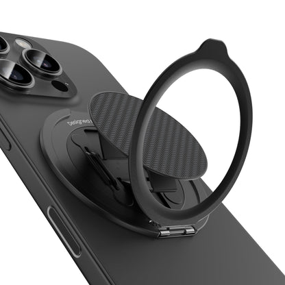 BENKS ArmorPop Magnetic Phone Grip & Stand for MagSafe, 360° Rotation Adjustable Phone Ring Holder for iPhone 17/16/15/14/13/12 Series, Durable Kevlar Design