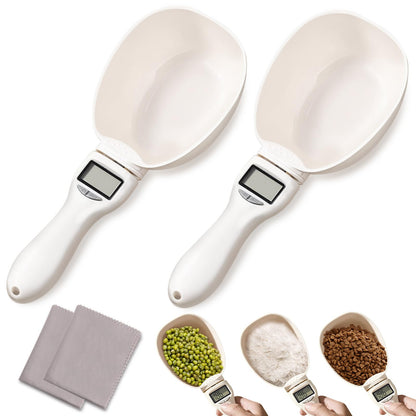 2pcs Digital Measuring Spoon,Digital Measuring Cup with LCD Screen Display, Digital Food Spoon Scale, Gram Measuring Spoons for Kitchen Gadgets and Daily Meal