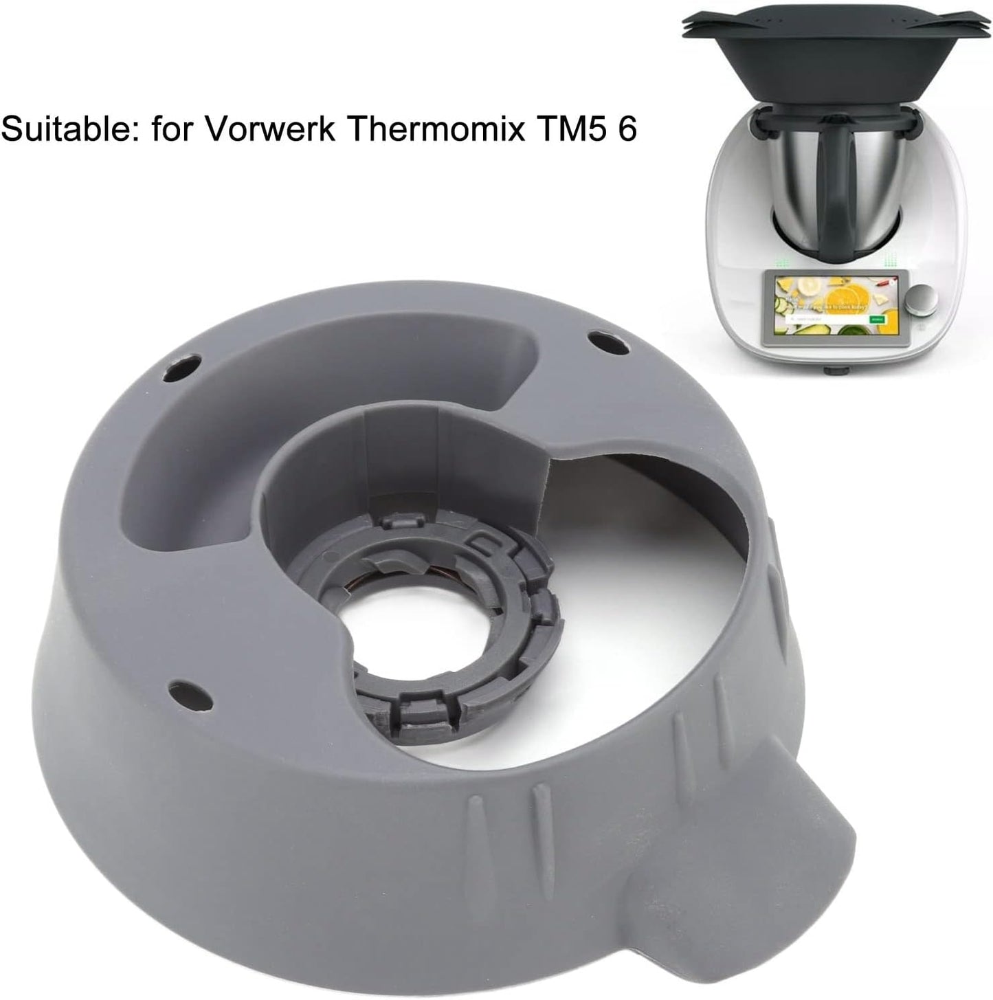 CHICIRIS Pot Base Replacement for Thermomix TM5, Main Pot Base Accessory for Blender Food Processor
