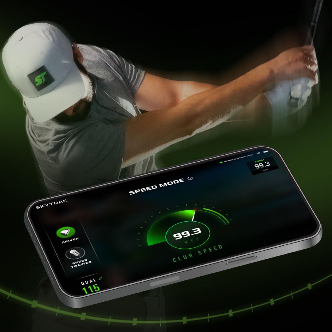 SKYTRAK ST MAX Launch Monitor – GOLFTEC Speed Training, Dual Doppler Radar & Photometric Cameras, Precision Ball & Club Data, Golf Simulator