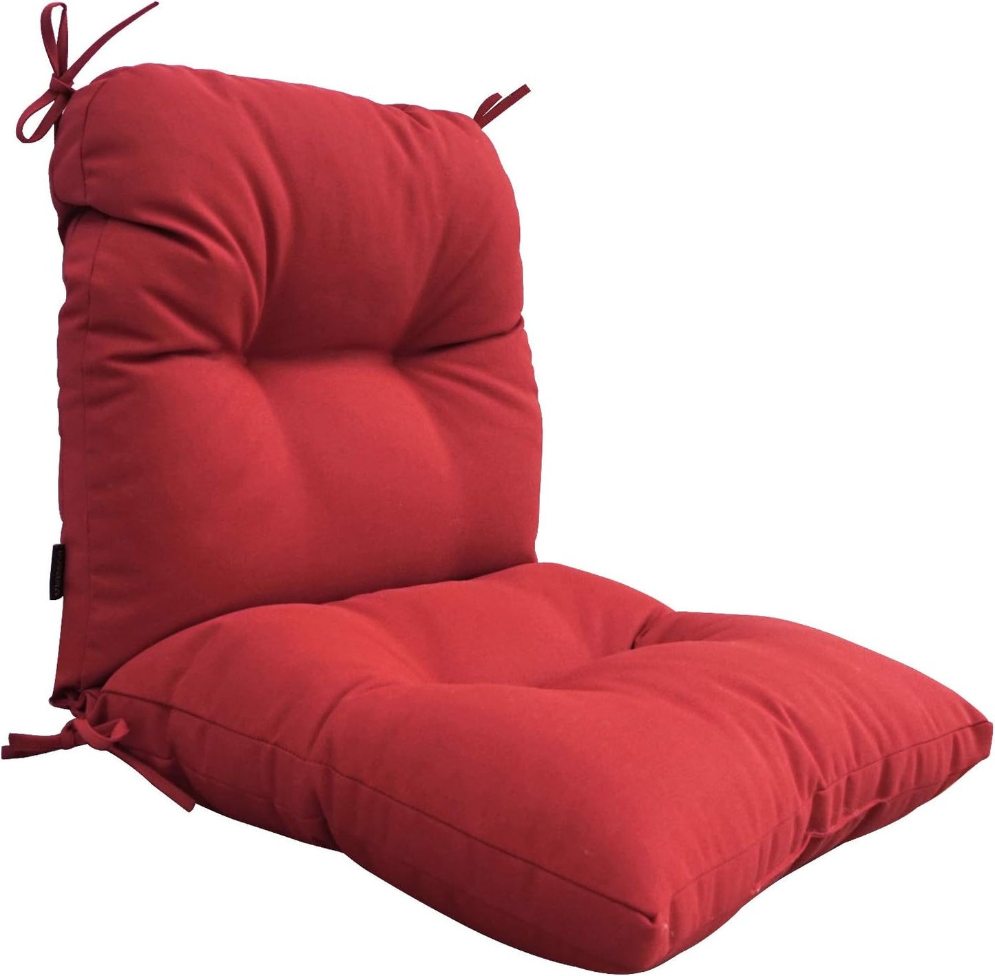Set Bright Red High Back Chair Cushions - BOSSIMA Replacement for Indoor & Outdoor