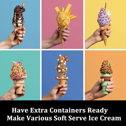 AUMUA 4 Pack NC701 NC700 16oz Ice Cream Pints and Lids Compatible with Ninja Series Swirl Creami Ice Cream & Soft Serve
