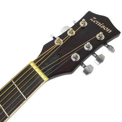 Acoustic Electric Guitar Sunburst Mahogany Traditional Resonator with Built-in Pre Amplifier, Steel Strings