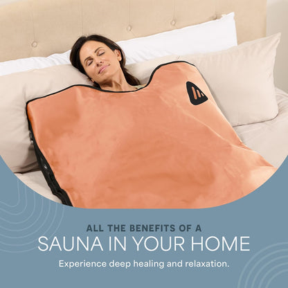 LifePro RejuvaWrap Infrared Sauna Blanket — Portable Sauna Bag with 9 Temp Levels Low EMF Far Infrared Heating — At Home Full Body Rejuvenation & Relaxation